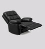 Vatican Leatherette Electric 1 Seater Recliner With USB Port In Charcoal Black Colour