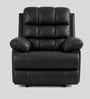 Vatican Leatherette Electric 1 Seater Recliner With USB Port In Charcoal Black Colour