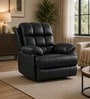 Vatican Leatherette Electric 1 Seater Recliner With USB Port In Charcoal Black Colour