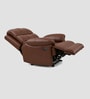 Vatican Leatherette Electric 1 Seater Recliner With USB Port In Chestnut Brown Colour
