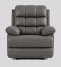 Vatican Leatherette Electric 1 Seater Recliner With USB Port In Slate Grey Colour