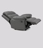 Vatican Leatherette Electric 1 Seater Recliner With USB Port In Slate Grey Colour