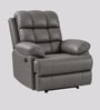 Vatican Leatherette Electric 1 Seater Recliner With USB Port In Slate Grey Colour