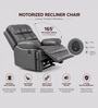 Vatican Leatherette Electric 1 Seater Recliner With USB Port In Slate Grey Colour