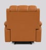 Vatican Leatherette Electric 1 Seater Recliner With USB Port In Tan Orange Colour