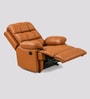 Vatican Leatherette Electric 1 Seater Recliner With USB Port In Tan Orange Colour