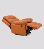 Vatican Leatherette Electric 1 Seater Recliner With USB Port In Tan Orange Colour