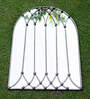 Black Valuted Crosslight Wall Mirror