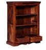 Vayaka Sheesham Wood Book Shelf In Honey Oak Finish