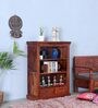 Vayaka Sheesham Wood Book Shelf In Honey Oak Finish
