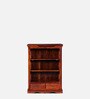 Vayaka Sheesham Wood Book Shelf In Honey Oak Finish