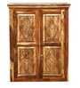 Vayaka Sheesham Wood 2 Door Wardrobe in Rustic Teak Finish