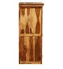 Vayaka Sheesham Wood 2 Door Wardrobe in Rustic Teak Finish