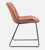 Vayue Leatherette Dining Chair In Brown & Black Colour