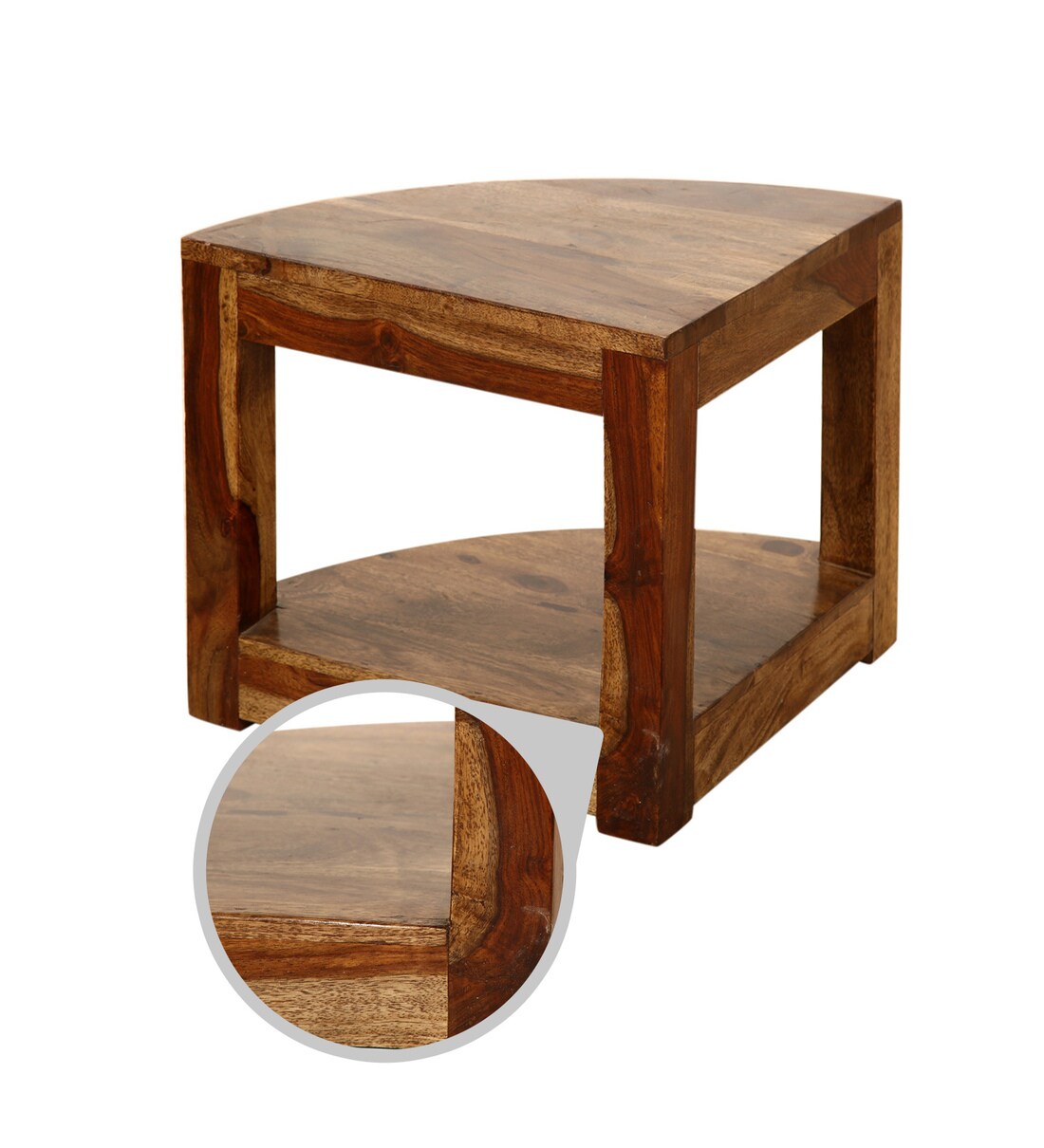 Buy Vega Coffee Table With Stools In Honey Finish By Trendsbee Online