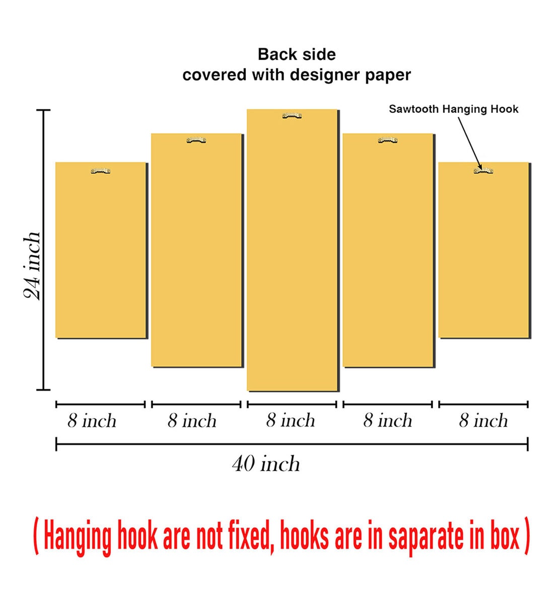 Buy Velvet Laminated Modern Art Set of 5 Wall Art Panels by Wens Online Abstract Art Panels