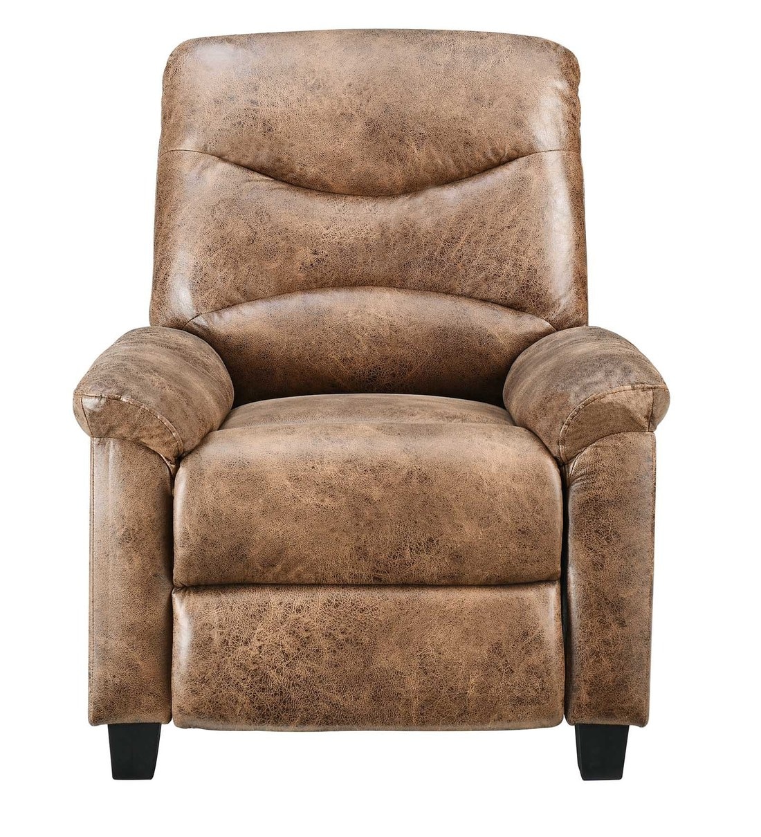 Buy Ven Fabric Manual 1 Seater Recliner in Brown Colour by Bantia