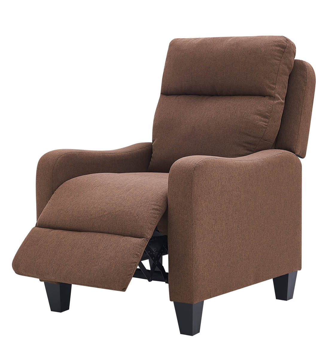 Buy Ventor Fabric Manual 1 Seater Recliner in Tan Colour by Bantia