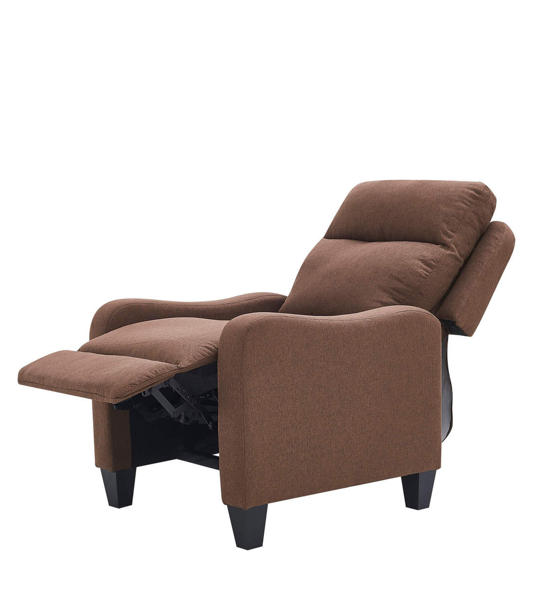 Buy Ventor Fabric Manual 1 Seater Recliner in Tan Colour by Bantia