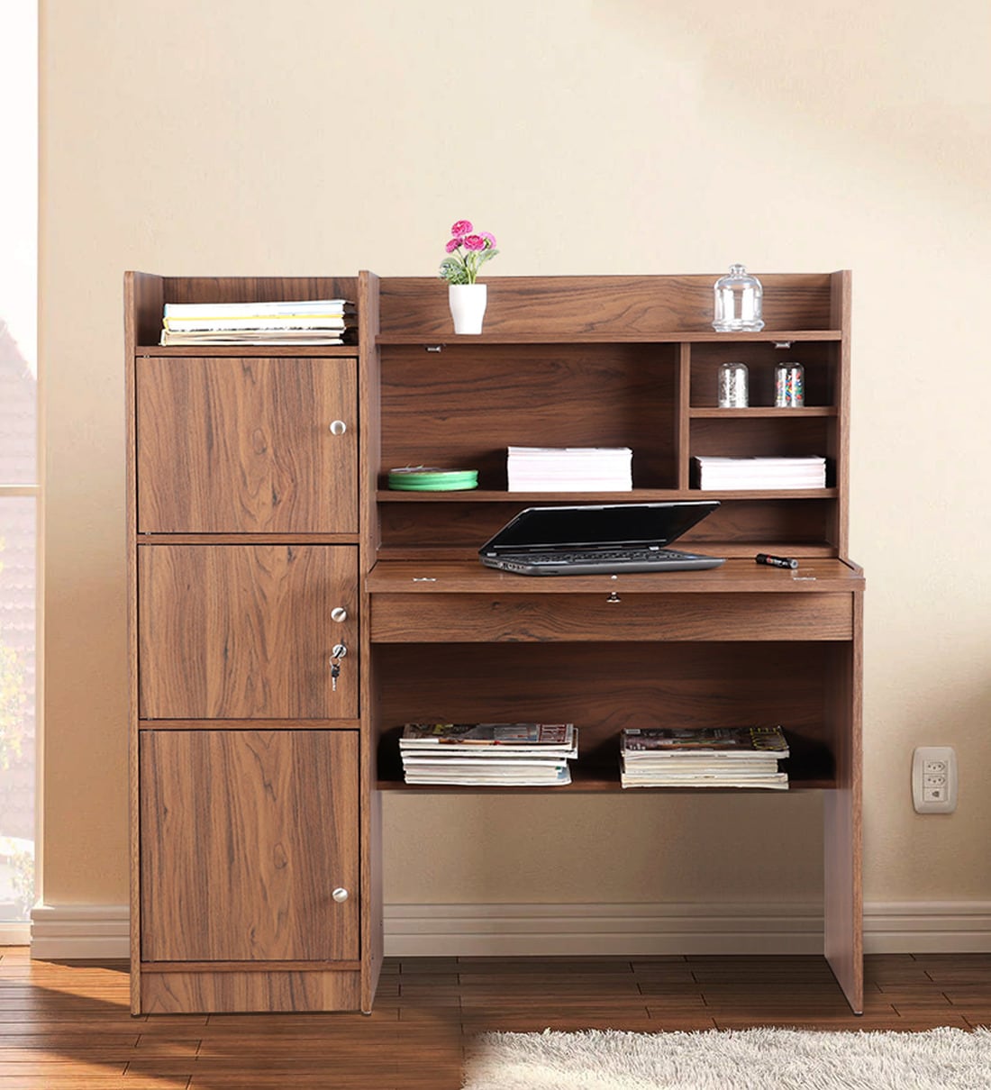 Buy Venus Study Desk by HomeTown Online Modern Writing Tables Study