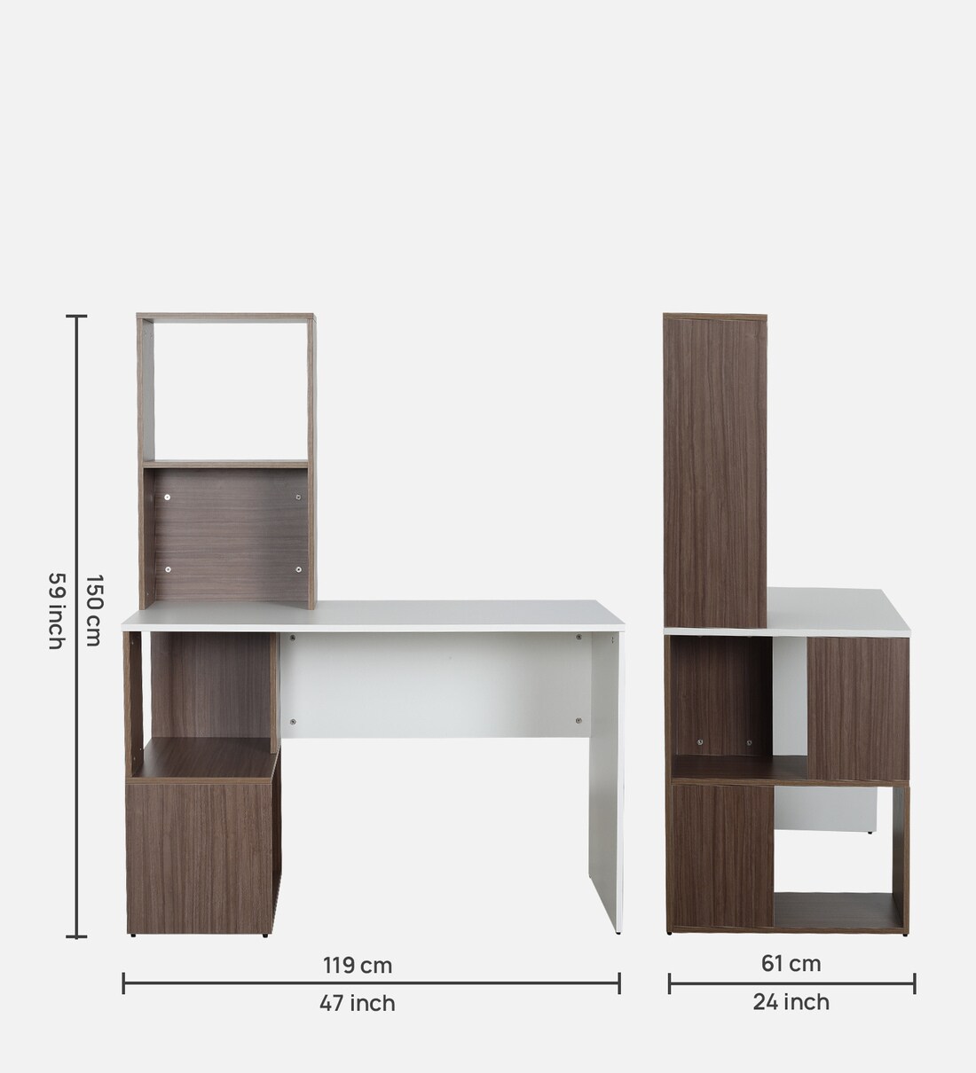 Buy Vermont Hutch Table in White Finish at 57% OFF by Green Soul
