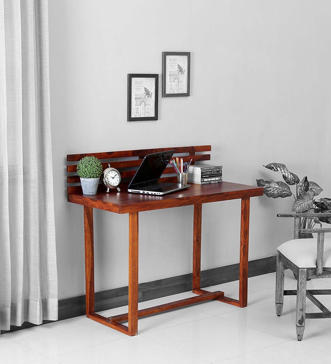 pepperfry wooden study table