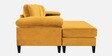 Vegas Velvet RHS 6 Seater Sectional Sofa In Turmeric Yellow Colour