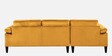 Vegas Velvet RHS 6 Seater Sectional Sofa In Turmeric Yellow Colour