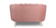 Bloom Flower Shape 2 Seater Sofa In Rosegold And Print Color