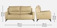Venice Leather 3 Seater Sofa in Buff Colour