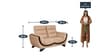 Venice 2 Seater Sofa in Dark Brown colour