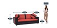 Ventura 3 Seater Sofa in Orange Colour