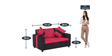 Ventura 2 Seater Sofa in Red Colour