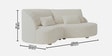Verdant 3 Seater Sofa In Ivory Colour