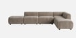 Verona Luxe Sectional Sofa In Beige Color