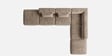 Verona Luxe Sectional Sofa In Beige Color