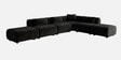 Verona Luxe Sectional Sofa In Black Color