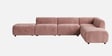 Verona Luxe Sectional Sofa In Blush Pink Color
