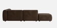 Verona Luxe Sectional Sofa In Dark Brown Color