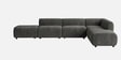 Verona Luxe Sectional Sofa In Dark Grey Color