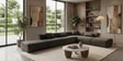 Verona Luxe Sectional Sofa In Dark Grey Color