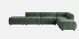 Verona Luxe Sectional Sofa In Frosty Green Color