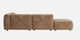 Verona Luxe Sectional Sofa In Light Brown Color