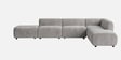 Verona Luxe Sectional Sofa In Light Grey Color