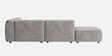 Verona Luxe Sectional Sofa In Light Grey Color