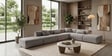 Verona Luxe Sectional Sofa In Light Grey Color