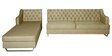 Verona RHS Sectional Sofa With Lounger In Beige Colour