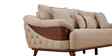 Veronica Suede Fabric 3 Seater Sofa In Beige Color Veronica Suede Fabric 3 Seater Sofa In Beige Color