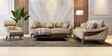 Veronica Suede Fabric 3 Seater Sofa In Beige Color Veronica Suede Fabric 3 Seater Sofa In Beige Color