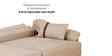 Veronica Suede Fabric 3 Seater Sofa In Beige Color Veronica Suede Fabric 3 Seater Sofa In Beige Color